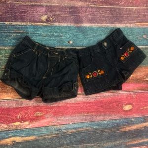 Two pairs of size 18-24 month denim shorts